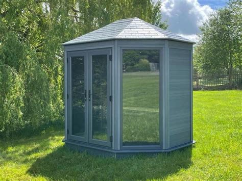 metal garden summer houses|composite summerhouses clearance.